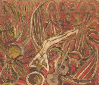 Johannes Kjarval Abstract Nude Painting