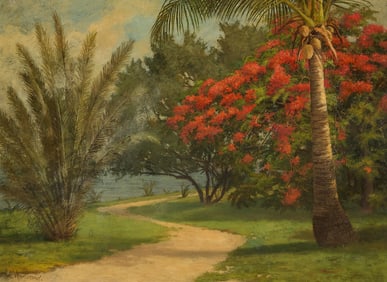 Laura Woodward Tropical Landscape Painting