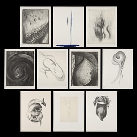Georgia O'Keeffe "Drawings" Portfolio 1968