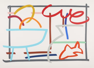 Tom Wesselman "Fast Sketch Still Life" Screenprint