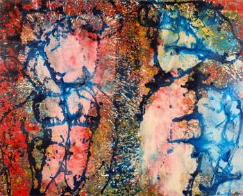 Grace Hartigan "Village Children" AbEx Painting