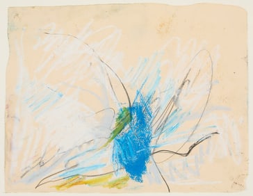 Mary Abbott Mixed Media AbEx Drawing