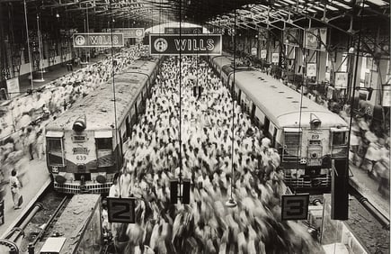 Sebastiao Salgado "Churchgate Station, India" GSP
