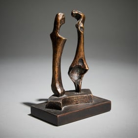 Henry Moore "Two Standing Women" Bronze