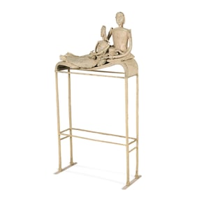 Louis Cane "Le Couple Allonge" Bronze Sculpture