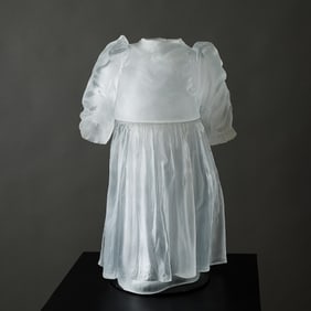 Karen LaMonte Polka Dotted Dress Glass Sculpture