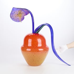 Large Dale Chihuly Glass Floral Sculpture