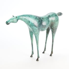 William Jauquet "Horse" Bronze Sculpture 1994