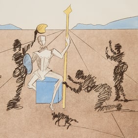 After Dali "Golden Helmet of Mambrino" Print