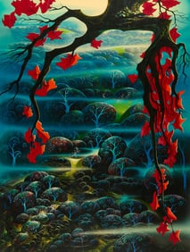 Eyvind Earle "Valley of Dreams" Serigraph