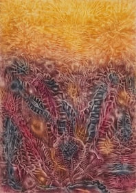 Cecilio Sanchez Franco "Paisaje Cosmico #2" Print