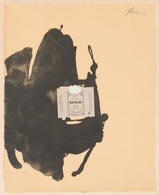 Robert Motherwell "Roth Handle" Print & Collage