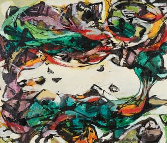 Arnold Herstand Abstract Oil Painting