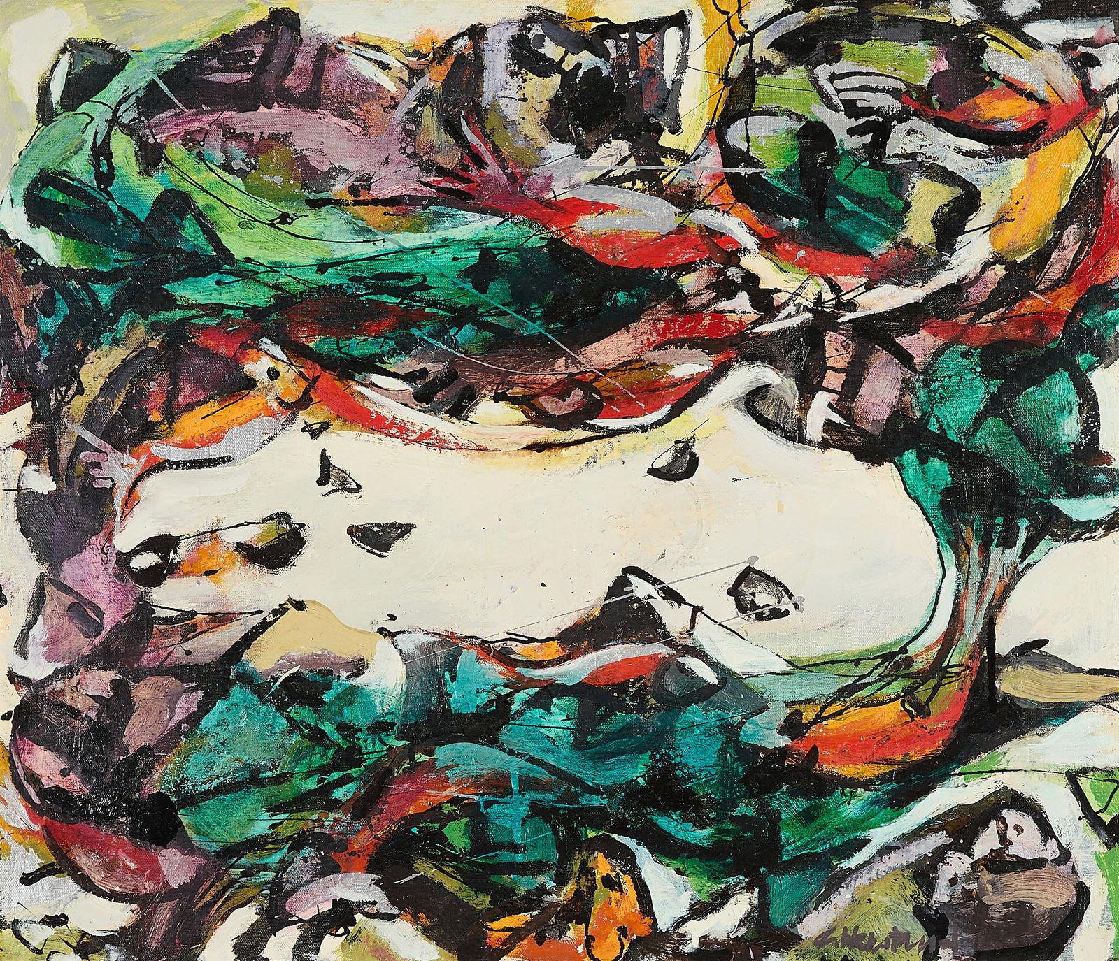 Arnold Herstand Abstract Oil Painting (1 of 5)