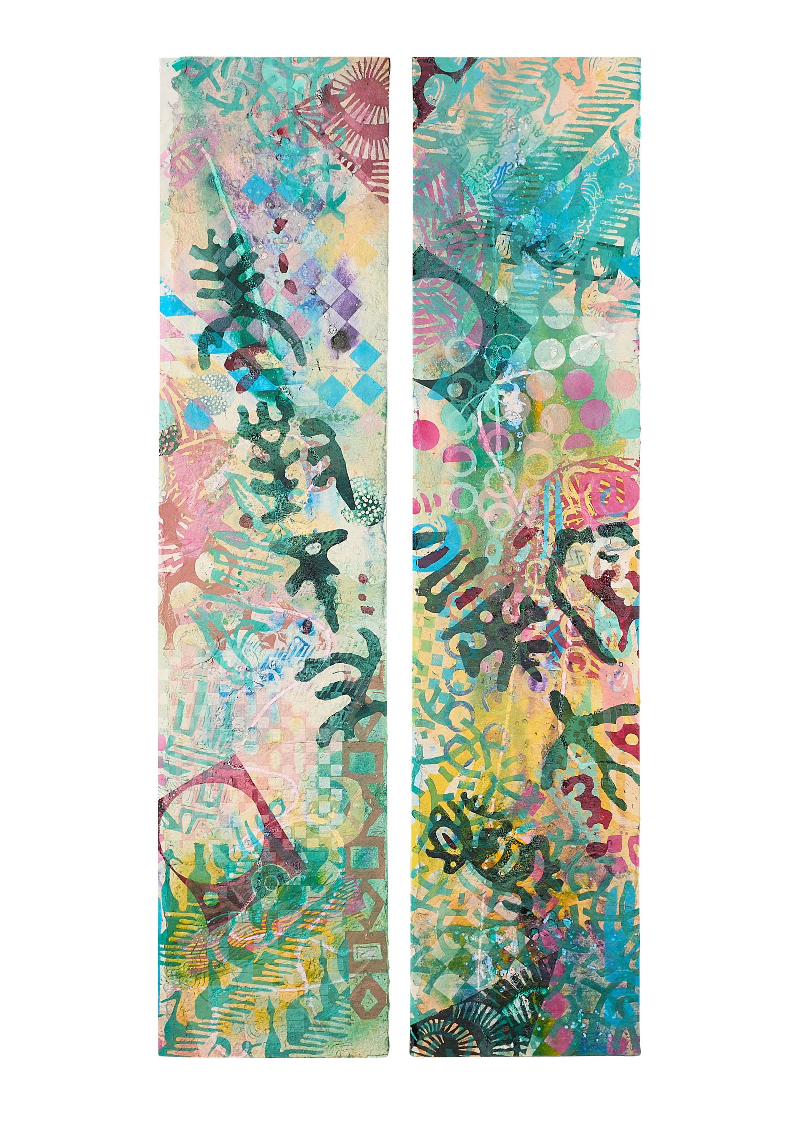 William Weege "Ate Too Much" 1 & 2 Paintings (1 of 7)