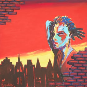 Jacob Mishori "Arrivederci Leiden" Painting 1983