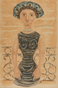 Massimo Campigli "Donna Al Balcone" Lithograph