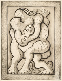 Jacques Lipchitz "The Family" Print ca. 1940