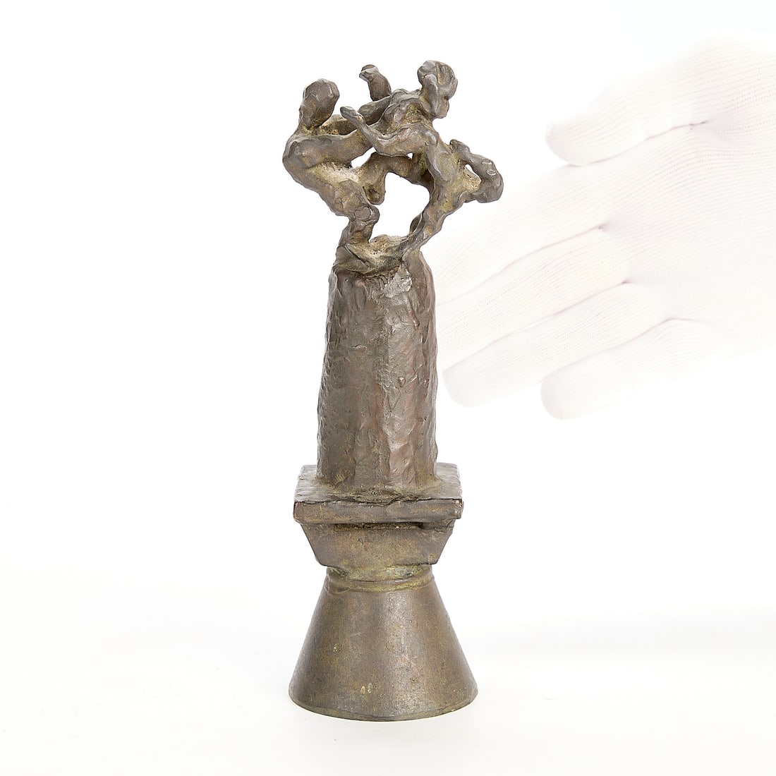 Jacques Lipchitz "Samson Fighting the Lion" Bronze: Jacques Lipchitz (Lithuanian/French/American, 1891-1973). Cast and patinated bronze sculpture titled "Samson Fighting the Lion," 20th century. Incised monogram along the verso.Provenance: The Distingu