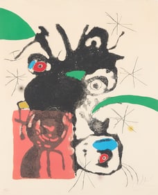 Joan Miro "Espriu" Print Plate V 1975