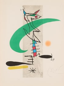 Joan Miro "La Translunaire" Print 1974