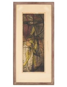 Mauricio Lasansky "Spring" Mixed Media Print