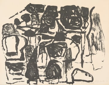 Philip Guston Abstract Lithograph 1963