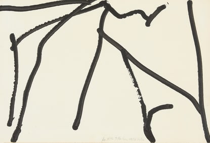 Ray Parker Abstract Watercolor Painting 1978