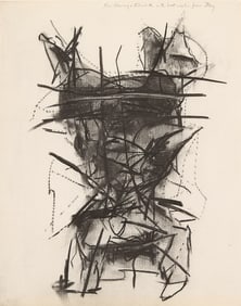 Wilfrid "Zog" Zogbaum Charcoal Drawing
