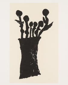 Donald Baechler "Flowers & Trees" Print 1990