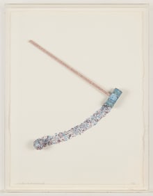 Barton Lidice Benes "Cricket (Blue)" Mixed Media