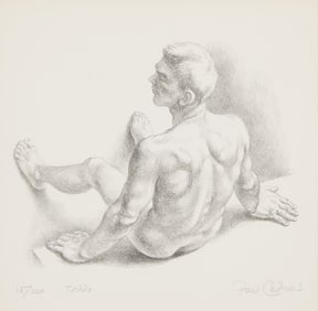Paul Cadmus "Teddo" Lithograph 1985