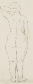 Clara Mairs Graphite Nude Drawing