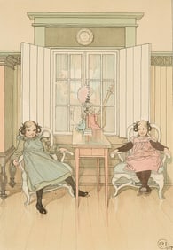 Carl Larsson "Kerstis Frammande" Lithograph