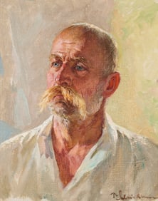 Viktor Fedorovich Letyanin Portrait Painting