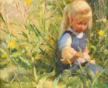 Jeffrey Larson Painting of a Young Girl