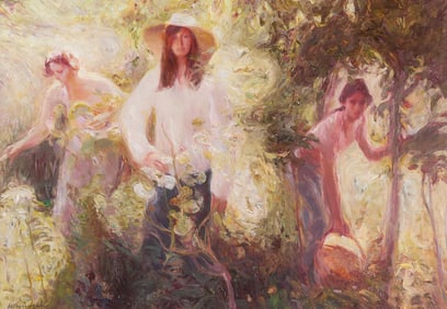 Joan Beltran Bofill Three Figures Painting