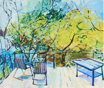 Anne DeCoster Deck Painting 1989