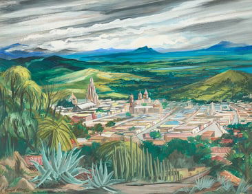 Reginald H. Neal "San Miguel de Allende" Painting