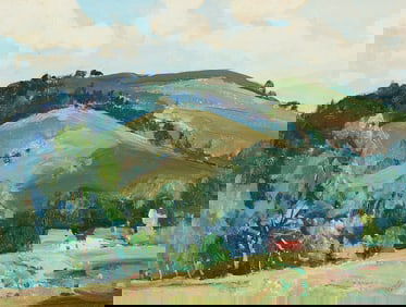 Charles Curtis Allen "Hills in New Hampshire" Oil