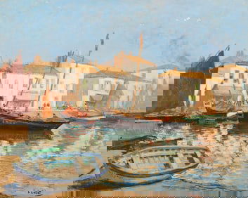 Henri Eugene Callot Marine Painting