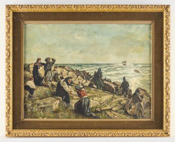 Peter Hansen Shipwreck Painting 1888