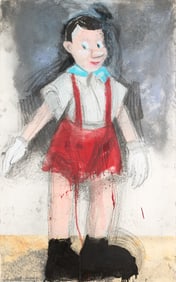 Jim Dine "Red Pants II" Etching 1999