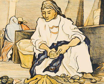 Pablo O'Higgins "The Market" Print 1946