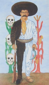 Signed "San Zapata" Lithograph