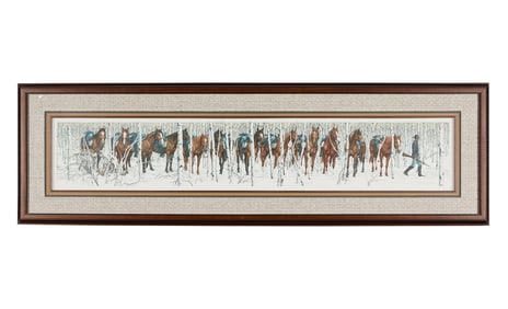 Bev Doolittle "Two Indian Horses" Print S/N