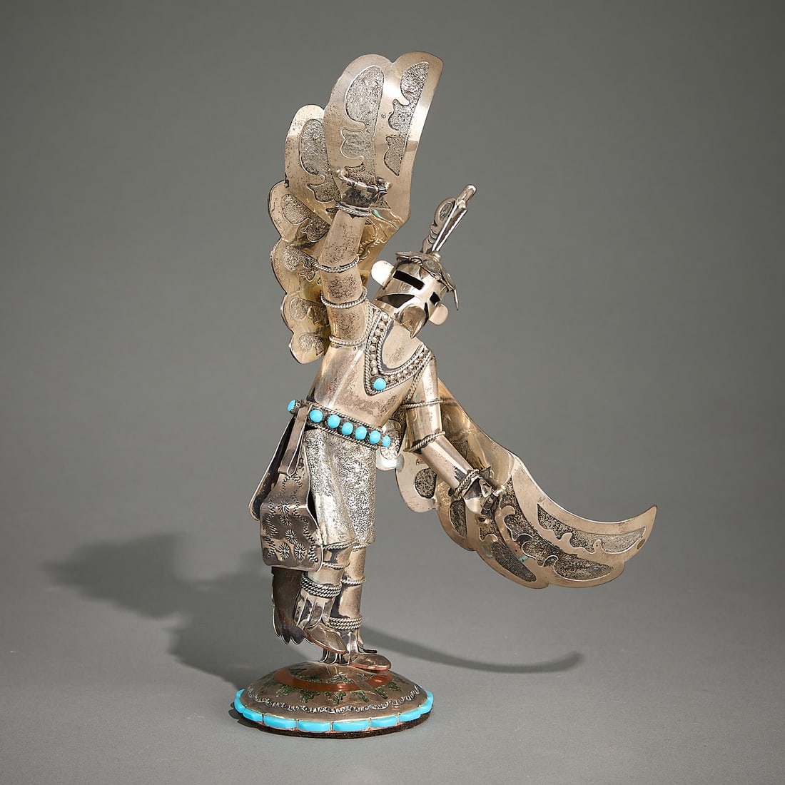 Wilford Begay Silver Kachina Sculpture