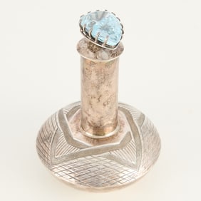 E. Billy Navajo Sterling Silver Vessel 3.24 ozt