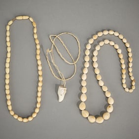 3 Pcs Yupik & Kalaallit Carved Jewelry