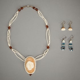 3 Pcs Contemporary Yupik Alaskan Jewelry